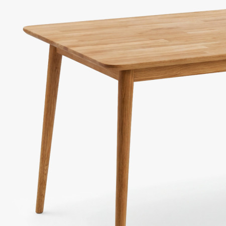 Massiver Esstisch aus Eichenholz Eko 140 x 90 cm