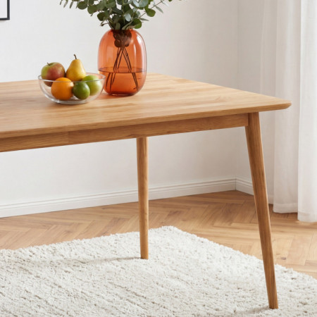 Massiver Esstisch aus Eichenholz Eko 140 x 90 cm