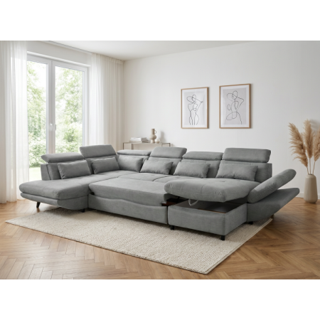 Sedergarnitur in U-Form mit Schlaffunktion Park