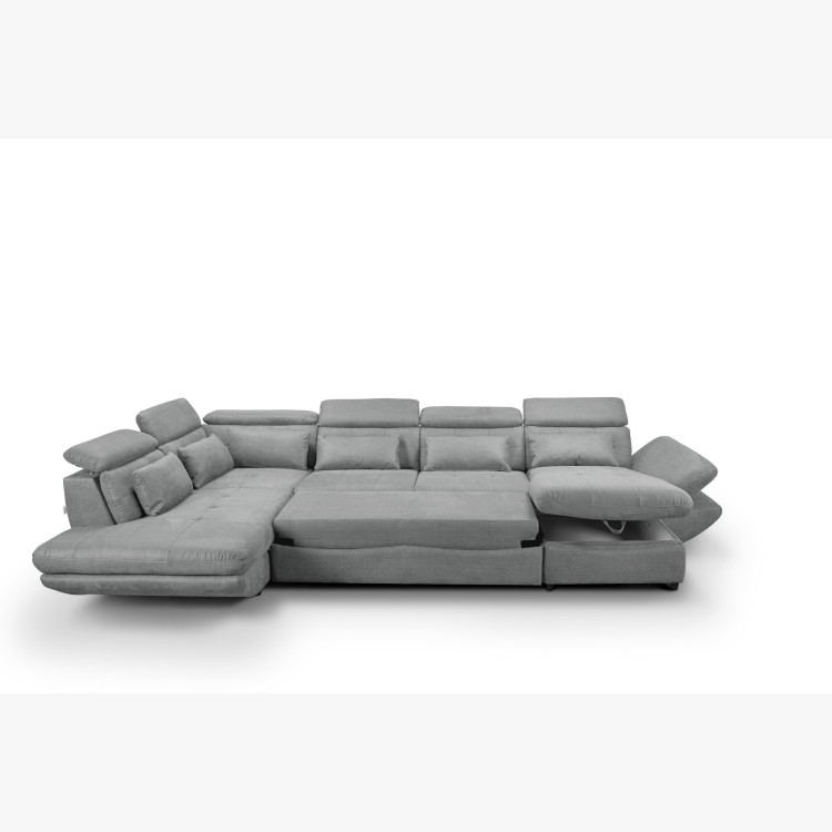 Sedergarnitur in U-Form mit Schlaffunktion Park