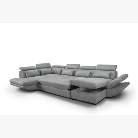 Sedergarnitur in U-Form mit Schlaffunktion Park