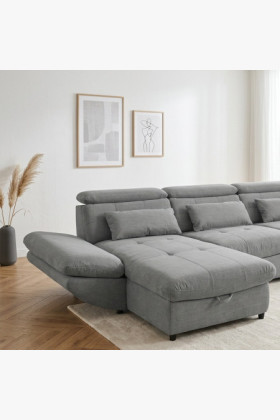 Sedergarnitur in U-Form mit Schlafsofa Funktion Park – längere Seite rechts 2