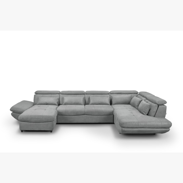 Sedergarnitur in U-Form mit Schlafsofa Funktion Park – längere Seite rechts