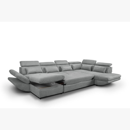 Sedergarnitur in U-Form mit Schlafsofa Funktion Park – längere Seite rechts