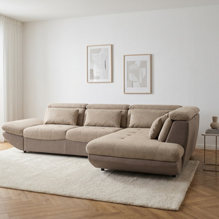 Moderne Eckcouchgarnitur Park mit Schlaffunktion und Stauraum - Ecke rechts