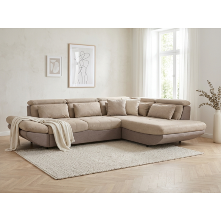 Moderne Eckcouchgarnitur Park mit Schlaffunktion und Stauraum - Ecke rechts