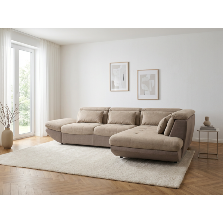 Moderne Eckcouchgarnitur Park mit Schlaffunktion und Stauraum - Ecke rechts