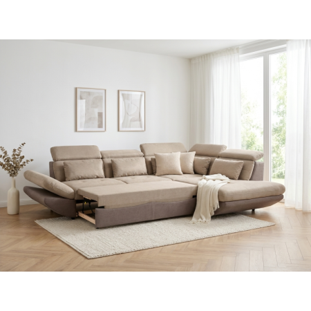 Moderne Eckcouchgarnitur Park mit Schlaffunktion und Stauraum - Ecke rechts