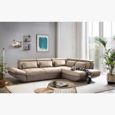 Moderne Eckcouchgarnitur Park mit Schlaffunktion und Stauraum - Ecke rechts