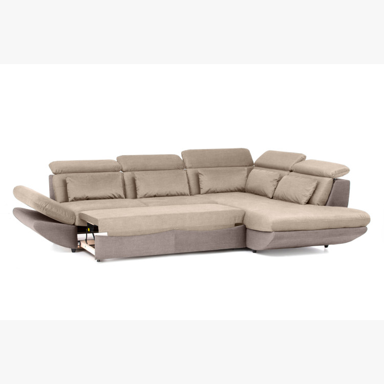 Moderne Eckcouchgarnitur Park mit Schlaffunktion und Stauraum - Ecke rechts