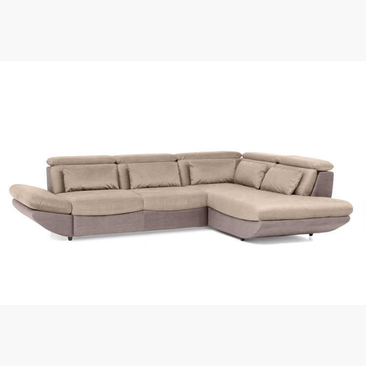 Moderne Eckcouchgarnitur Park mit Schlaffunktion und Stauraum - Ecke rechts