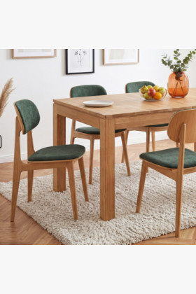 Massiver Eiche Ausziehtisch Matuš 140 x 90 cm + 80 cm Auszug 2