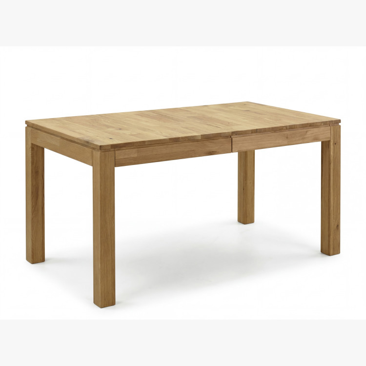 Massiver Eiche Ausziehtisch Matuš 140 x 90 cm + 80 cm Auszug