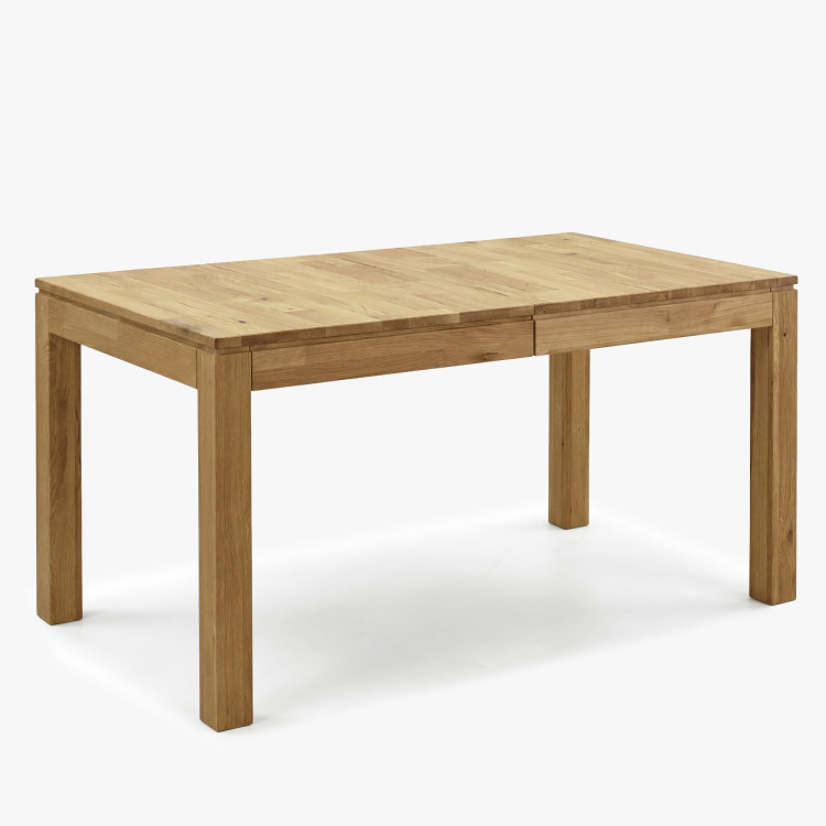 Massiver Eiche Ausziehtisch Matuš 140 x 90 cm + 80 cm Auszug