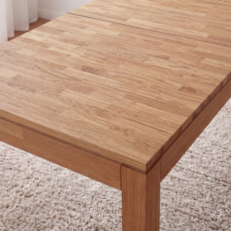 Massiver Eiche Ausziehtisch Matuš 140 x 90 cm + 80 cm Auszug