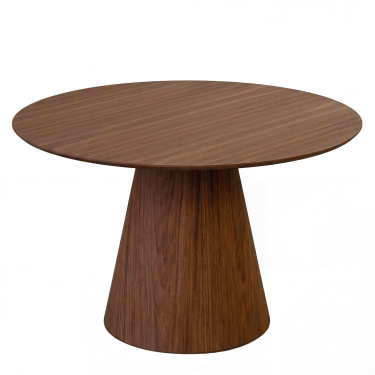 Kleiner runder Tisch auf kegelstativ 120 cm – Eiche Bordo-Nussbaum