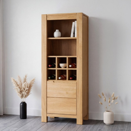 Eichen Weinregal Napoleon 150×60×40 cm