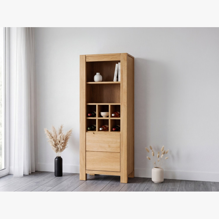 Eichen Weinregal Napoleon 150×60×40 cm