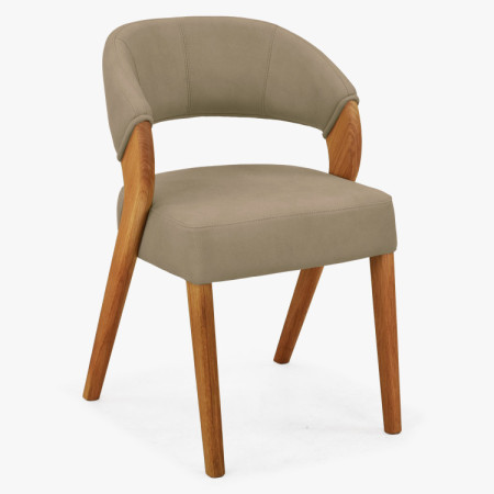 Designluxusstuhl - Eiche, Almondo - beige sandfarben