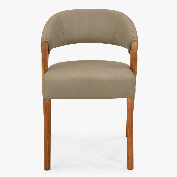 Designluxusstuhl - Eiche, Almondo - beige sandfarben