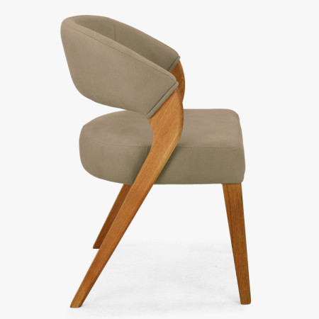 Designluxusstuhl - Eiche, Almondo - beige sandfarben