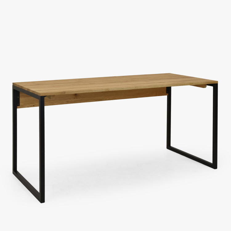 Eichen-Schreibtisch Albero 160x70 cm Metallbeine