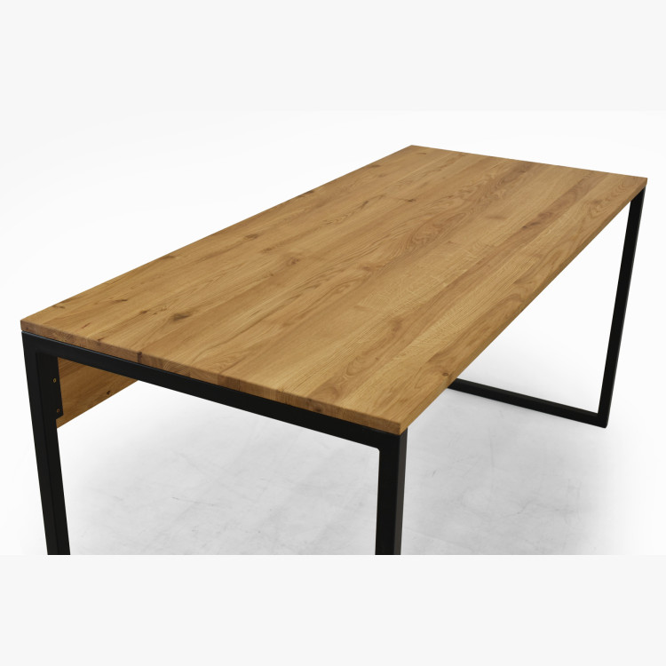 Eichen-Schreibtisch Albero 160x70 cm Metallbeine