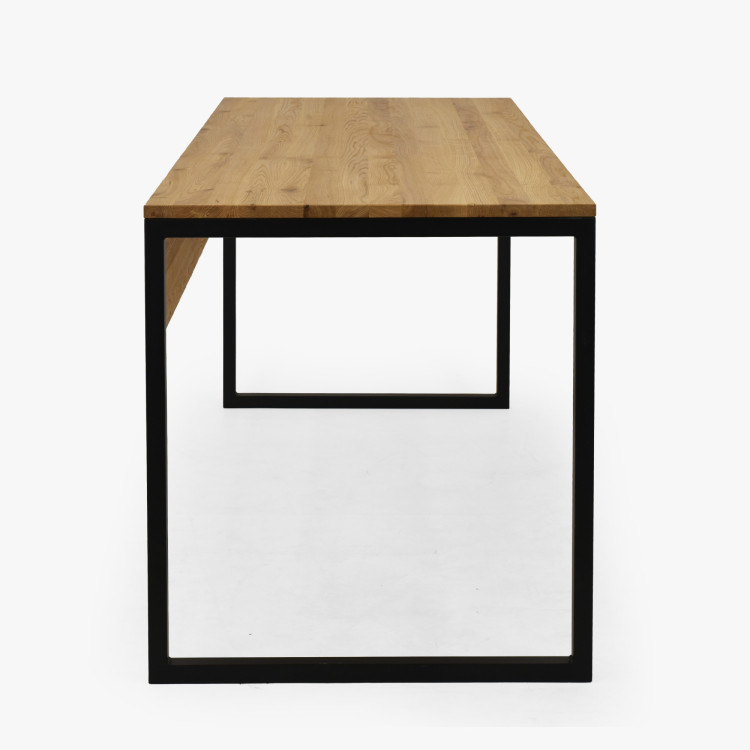 Eichen-Schreibtisch Albero 160x70 cm Metallbeine