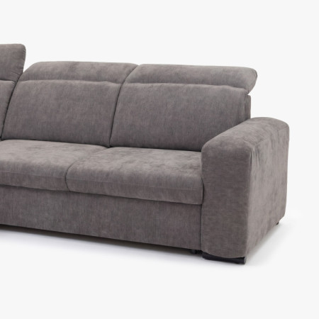 R Ecksofa Denver linke Ecke taupe mit Schlaffunktion