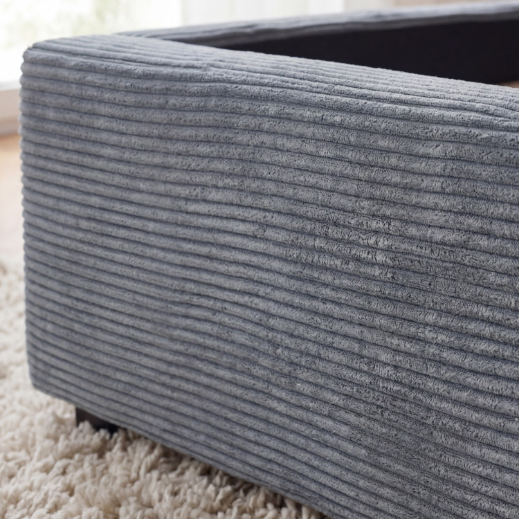 Čalouněná postel Ineza 160x200 s úložným prostorem šedá