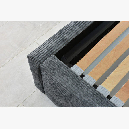 Čalouněná postel Ineza 160x200 s úložným prostorem šedá