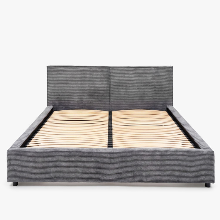 Čalouněná postel Ineza 160x200 s úložným prostorem šedá