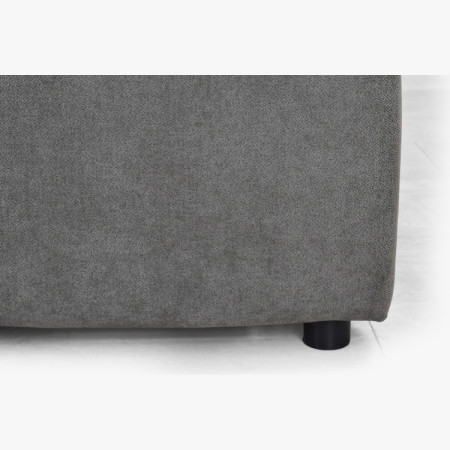 Polsterbett Nubi 180x200 mit Stauraum, grau