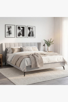 Moderne Polsterbett mit Stauraum, 180 × 200 cm