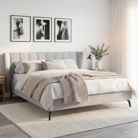 Moderne Polsterbett mit Stauraum, 180 × 200 cm