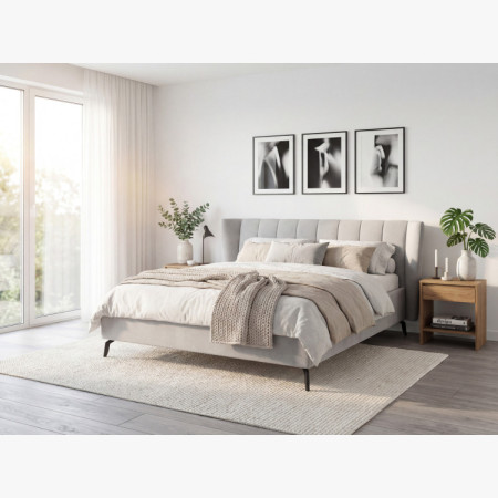 Moderne Polsterbett mit Stauraum, 180 × 200 cm