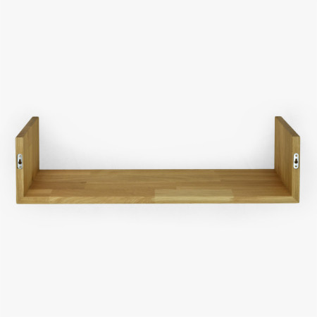 Eiche Wandregal Hugo 80 cm, massiv, geölt