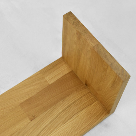 Eiche Wandregal Hugo 80 cm, massiv, geölt