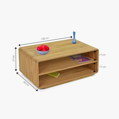 Couchtisch Avalon 100x60 Eiche Natural