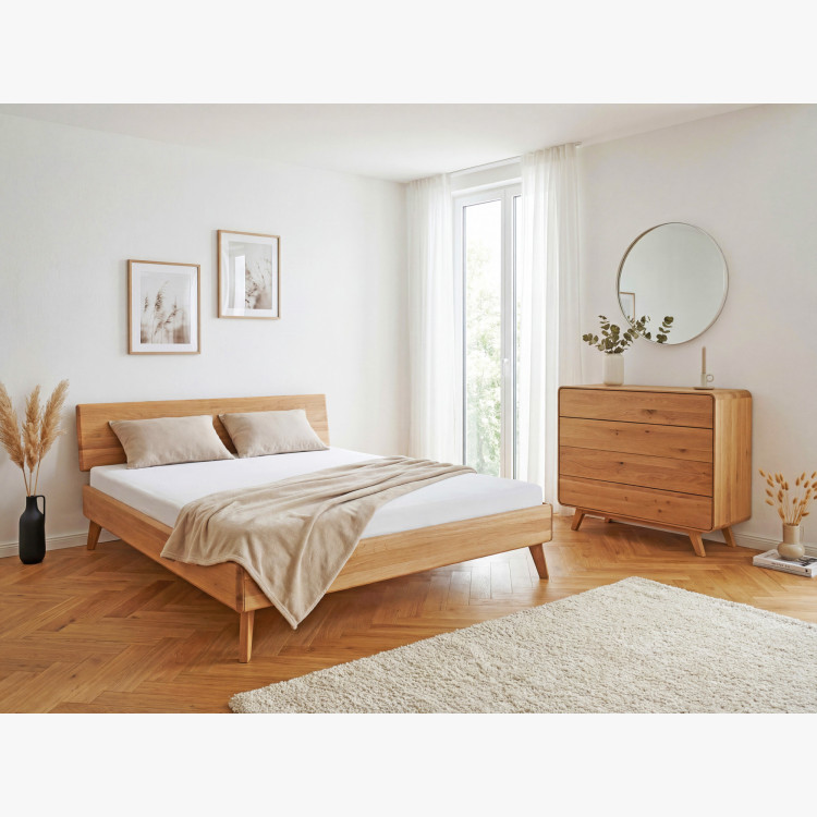 Eichenkommode Avalon 4 Schubladen 120 cm – natur Eiche