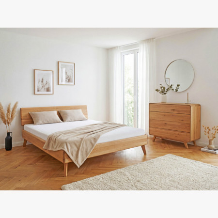 Eichenkommode Avalon 4 Schubladen 120 cm – natur Eiche