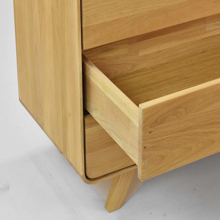 Eichenkommode Avalon 4 Schubladen 120 cm – natur Eiche