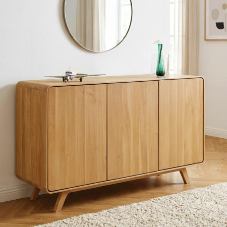 Eichenkommode Avalon 3 Türen 134 cm – Eiche natural