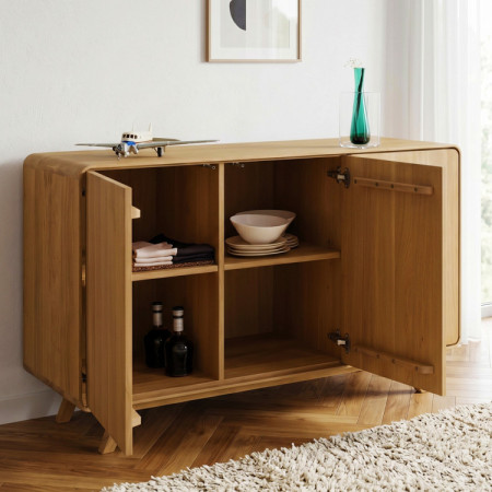 Eichenkommode Avalon 3 Türen 134 cm – Eiche natural