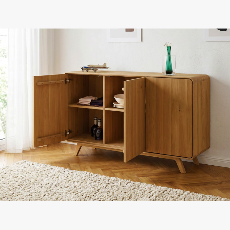 Eichenkommode Avalon 3 Türen 134 cm – Eiche natural