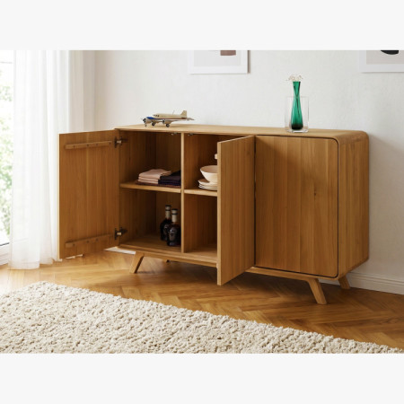 Eichenkommode Avalon 3 Türen 134 cm – Eiche natural