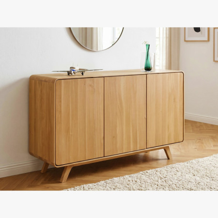 Eichenkommode Avalon 3 Türen 134 cm – Eiche natural