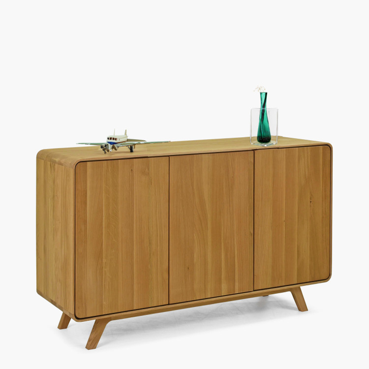 Eichenkommode Avalon 3 Türen 134 cm – Eiche natural