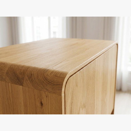 Massive Vitrine Avalon 1-türig Eiche natural