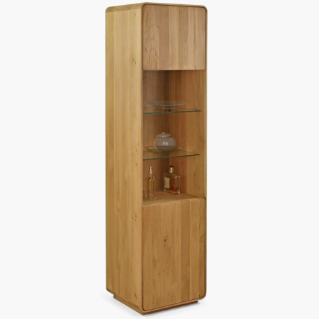 Massive Vitrine Avalon 1-türig Eiche natural